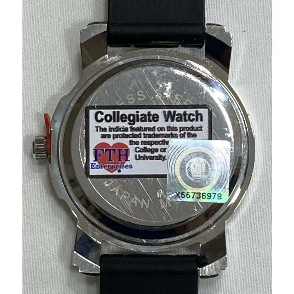 Missouri Tigers Ladies Crystals Watch, Black Silicone Band, NCAA